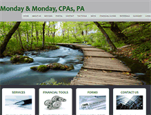 Tablet Screenshot of mondaycpa.com